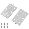 vidaXL Tečaj Enobarvno 2 kos Srebrna 58 x 35 x 1 mm Jeklo