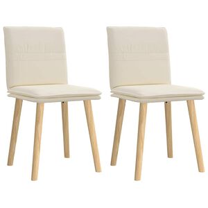 vidaXL Jedilni stol 2 kosa platno