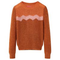 Otroški pulover pleten konjak 92