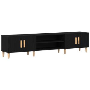 vidaXL TV omarica Črna Orehovina 180 x 31,5 x 40 cm Konstruiran les