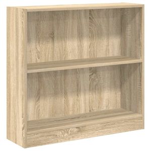 vidaXL Knjižna omara sonoma hrast 80x24x75 cm inženirski les