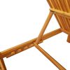 vidaXL Ležalnik 1-oseba Rjava 200 x 55 x 94cm Trden akacijev les
