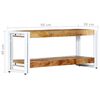 vidaXL TV omarica 90x30x40cm trden mangov les