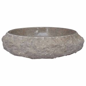 vidaXL Umivalnik siv &Oslash;40x12 cm marmor