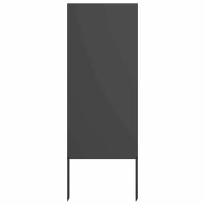 vidaXL Zaslon za zasebnost v vrtu Črna 50 x 140 cm Mnogi jeklo