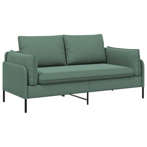 vidaXL Kavč za 2 osebi Morsko zelena 188 x 81 x 89 cm Žamet