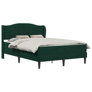 vidaXL Konstrukcija postelje 2 kos Temno zelena 120 x 190 cm Žamet