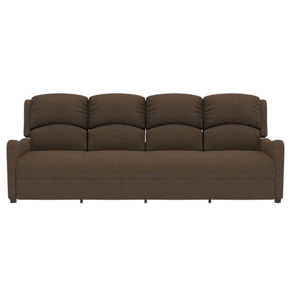 vidaXL Masažni štirised rjavo blago