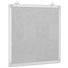 vidaXL Magnetna tabla 60x60x1,7 cm aluminij