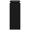 vidaXL Konzolna miza Črna Orehovina 80 x 30 x 80 cm Konstruiran les