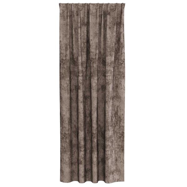 vidaXL Velvete zavese z zavesami 2 pcs Kapučino 225 x 140 cm Žamet