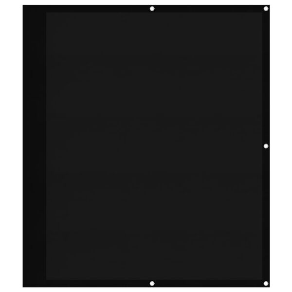 vidaXL Balkonsko platno črno 120x700 cm 100 % poliestrski oxford