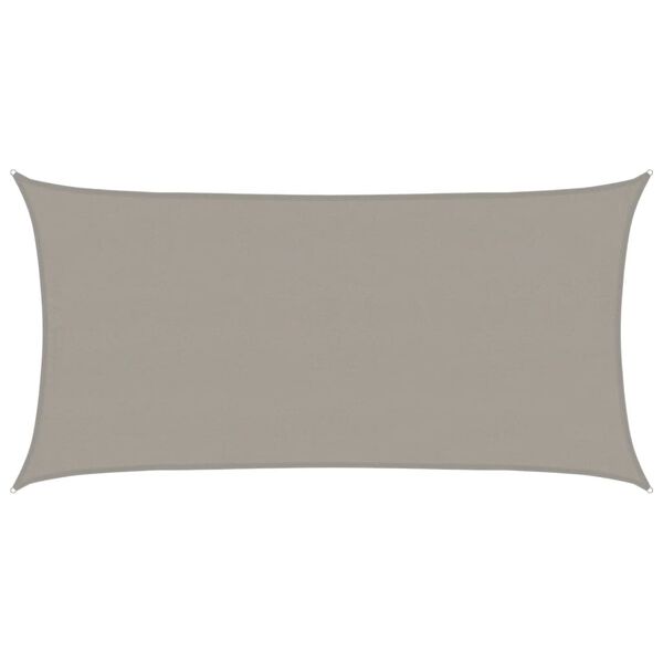 vidaXL Senčno jadro 160 g/m&sup2; pravokotno svetlo sivo 4x7 m HDPE