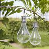 Luxform Solarne vrtne LED luči za zabavo 12 kosov prozorne 95220