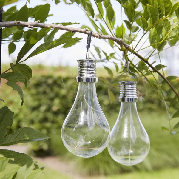 Luxform Solarne vrtne LED luči za zabavo 12 kosov prozorne 95220