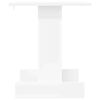 vidaXL Stranska miza Bela 44,5 x 45 x 55 cm Konstruiran les