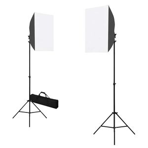 vidaXL Profesionalne studijske luči 2 kosa 40x60 cm jeklo črne
