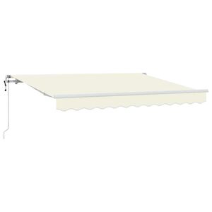 vidaXL Retraktilna tenda krema 250 x 200 cm blago