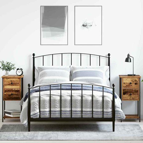 vidaXL Nočna omarica 2 pcs Star les 32 x 42 x 70 cm Konstruiran les