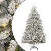 vidaXL Umestno božično drevo 210 cm 300 LED Toplo bela PVC in jeklo