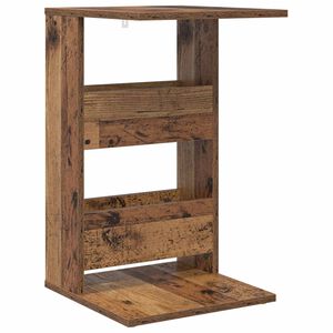 vidaXL Stranska miza Star les 40 x 35 x 60,5 cm Inženirski les