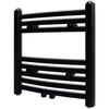 Kopalni&scaron;ki radiator z ukrivljenimi cevmi 480x480 mm črn