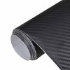 vidaXL Folija za avto 2 kosa 3D črna 100x150 cm + 50x150 cm