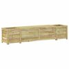 vidaXL Bencinska klop za vrt s sadilnikom Impregnirana borovina