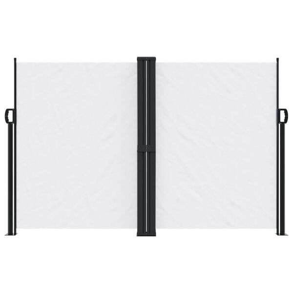vidaXL Zložljiva stranska tenda bela 160x1000 cm