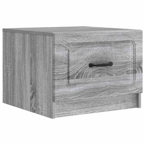 vidaXL Klubska miza Siva Sonoma 49 x 50 x 37 cm Inženirski les