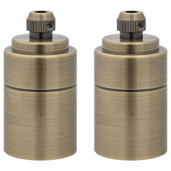 vidaXL Obeski za svetilke 2 kosa bronasti E27