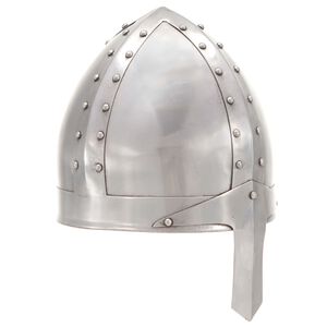 vidaXL Srednjeve&scaron;ka vite&scaron;ka čelada starinska kopija LARP srebrno jeklo