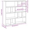 vidaXL Book Cabinet/Room Divider Old Wood 105x24x102 cm