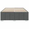vidaXL Posteljni okvir brez vzmetnice temno siv 160x200 cm blago