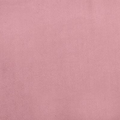 vidaXL Pasja postelja s podaljškom roza 100x50x30 cm žamet