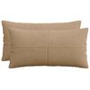 vidaXL Prevleka za blazino 2 pcs ALMELO Rjava 40 x 70 cm korduroy