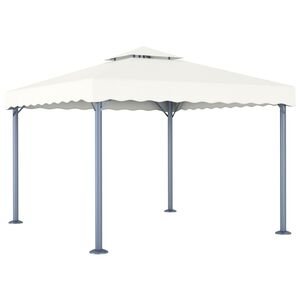 vidaXL Paviljon 300x300 cm krem aluminij