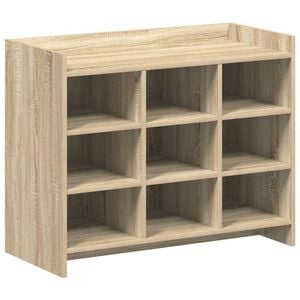 vidaXL Omara za čevlje Sonoma hrast 85 x 39,5 x 70 cm Inženirski les