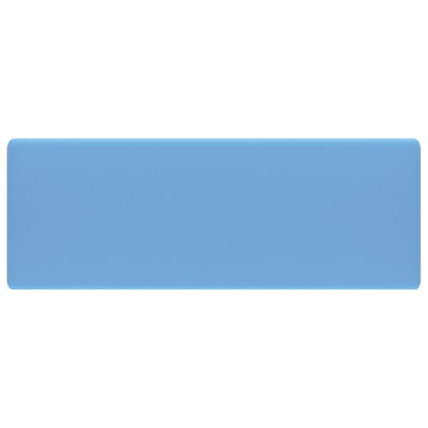 vidaXL Razko&scaron;en umivalnik kvadraten mat svetlo moder 41x41 cm keramika