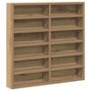 vidaXL Razstavna omara Montaža za steno Umetni hrast 60 x 8,5 x 58 cm