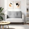 vidaXL Poglavni vzglavnik Oblačno siva 100 x 24 x 50 cm blago
