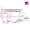 vidaXL Postelja za otroke z drsnikom Črna in anthracit 107 x 200 cm