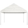 vidaXL Paviljon s streho bel 13,38x4,08x3,22 m polietilen