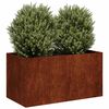 vidaXL Planter Rusty 80x40x40 cm Vremensko odporno jeklo