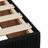 vidaXL Box spring postelja z vzmetnico črna 90x200 cm blago