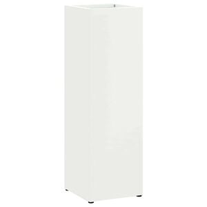 vidaXL Stojalo za dežnik Bela 15,5 x 15,5 x 49 cm Kovina