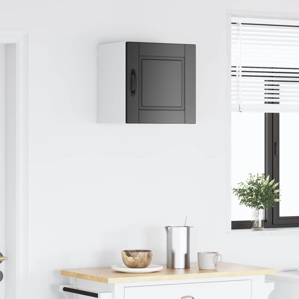 vidaXL Kuhinjski element s polico Črna 40 x 31 x 40 cm Konstruiran les