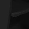 vidaXL Kotna omarica Črna 32x32x102cm Konstruiran les
