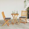 vidaXL Vrtnik Bistro Set 3 pcs Rjava Trden akacijev les