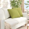 vidaXL Blazine za kavč 2 pcs Svetlo zelena 50 x 50 cm blago